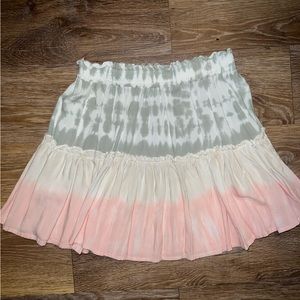 Summer lightweight tie-dye skirt